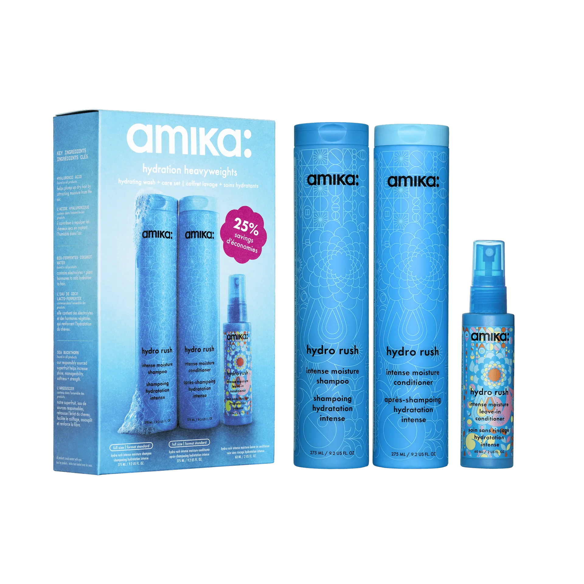 hydration heavyweights | hydrating wash + care set