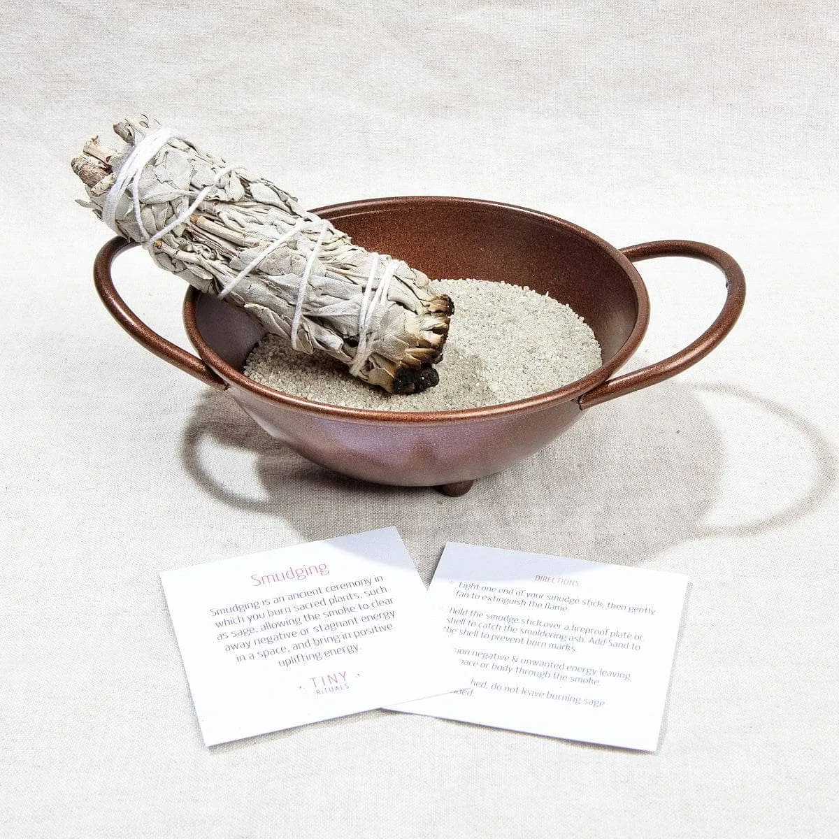 ANTIQUE COPPER SMUDGE BOWL KIT