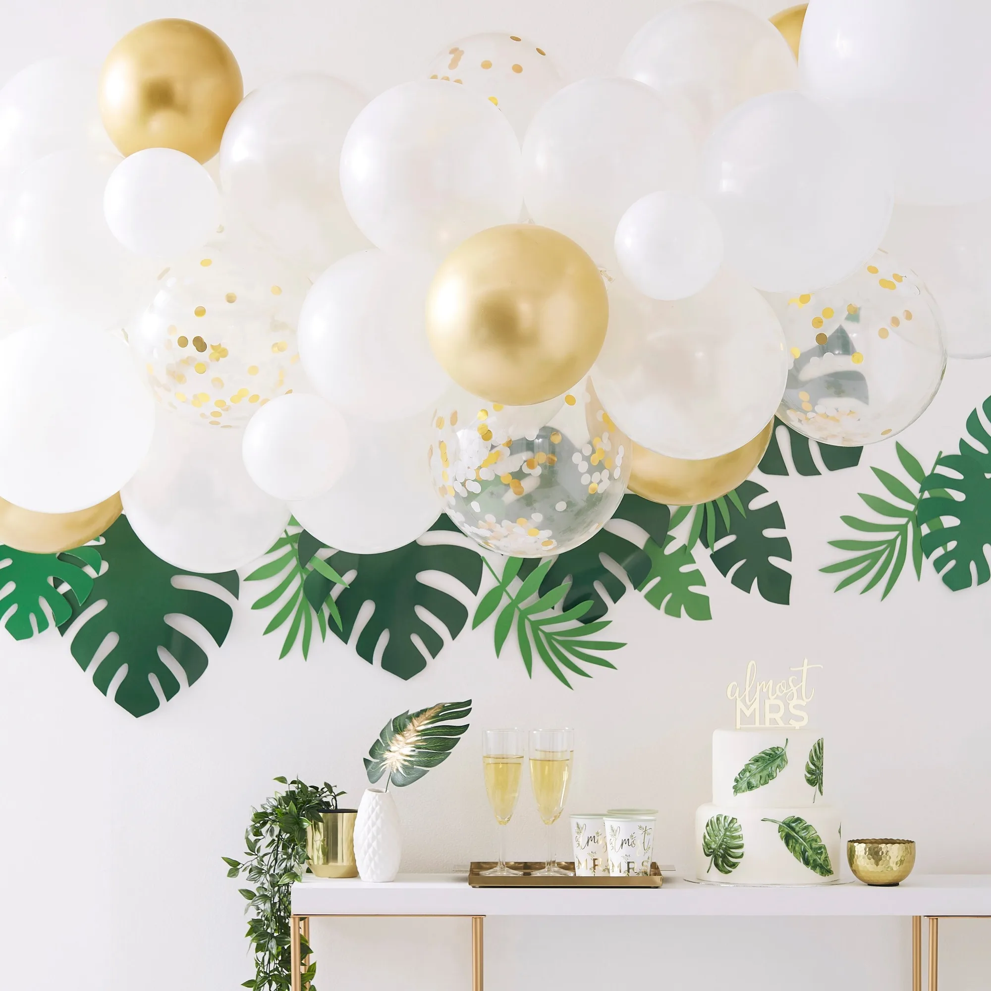 Gold Chrome Balloon Arch- 5 Inner Pack