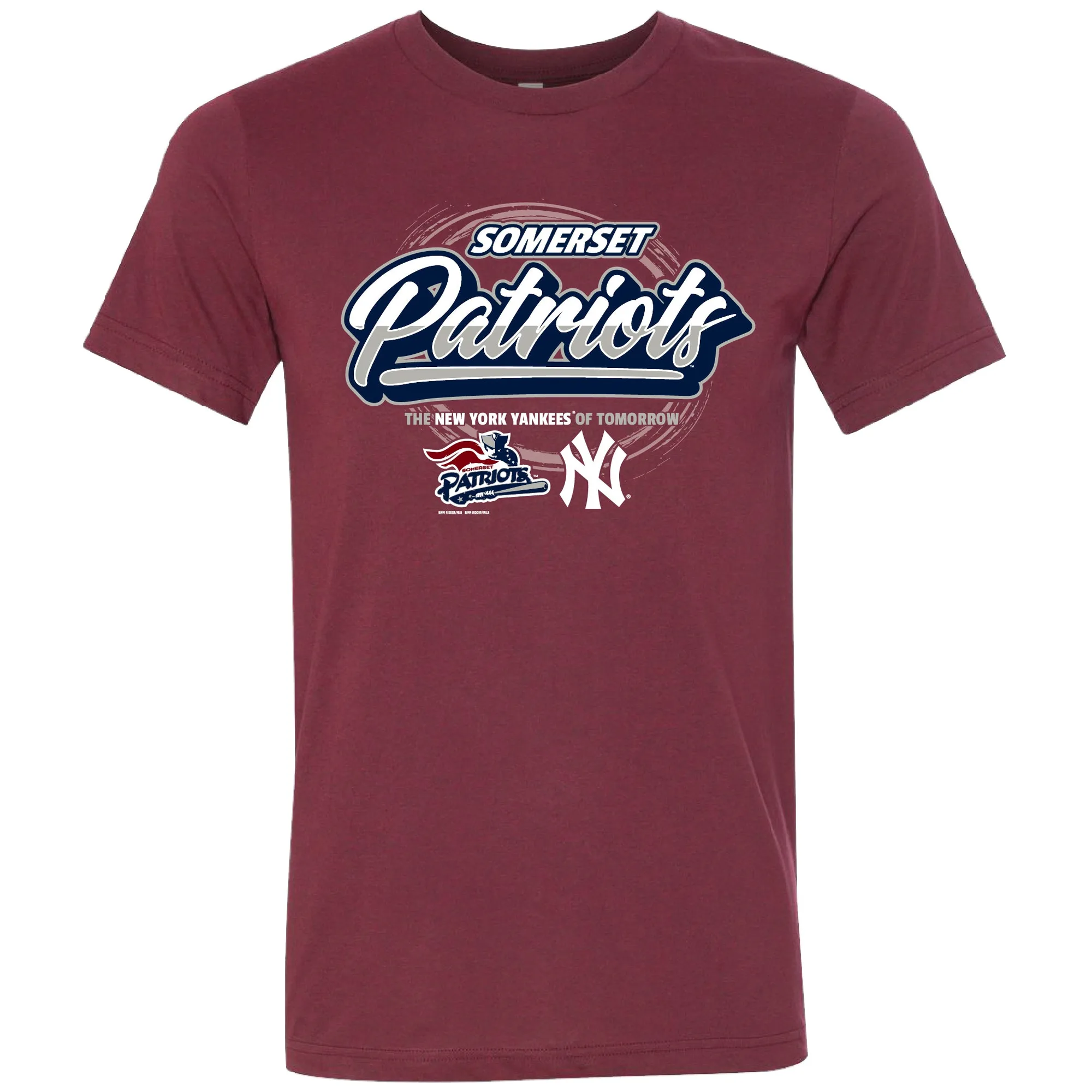 تي شيرت Somerset Patriots للبالغين من القطن الممتاز CVC Edamame
