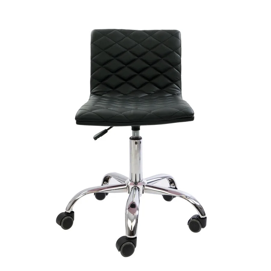 Eliza Diamond Quilted Vanity Chair