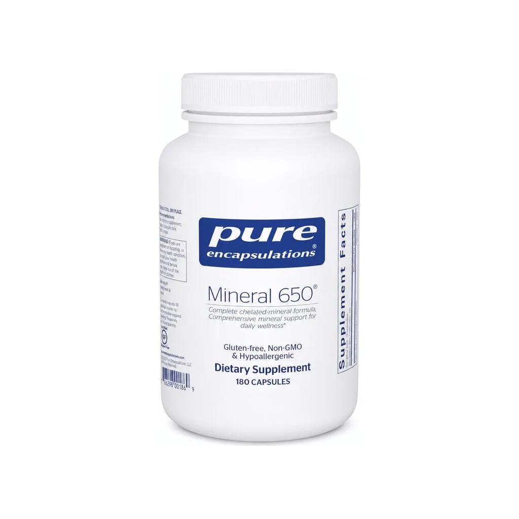 Pure Encapsulations Mineral 650 180 capsules