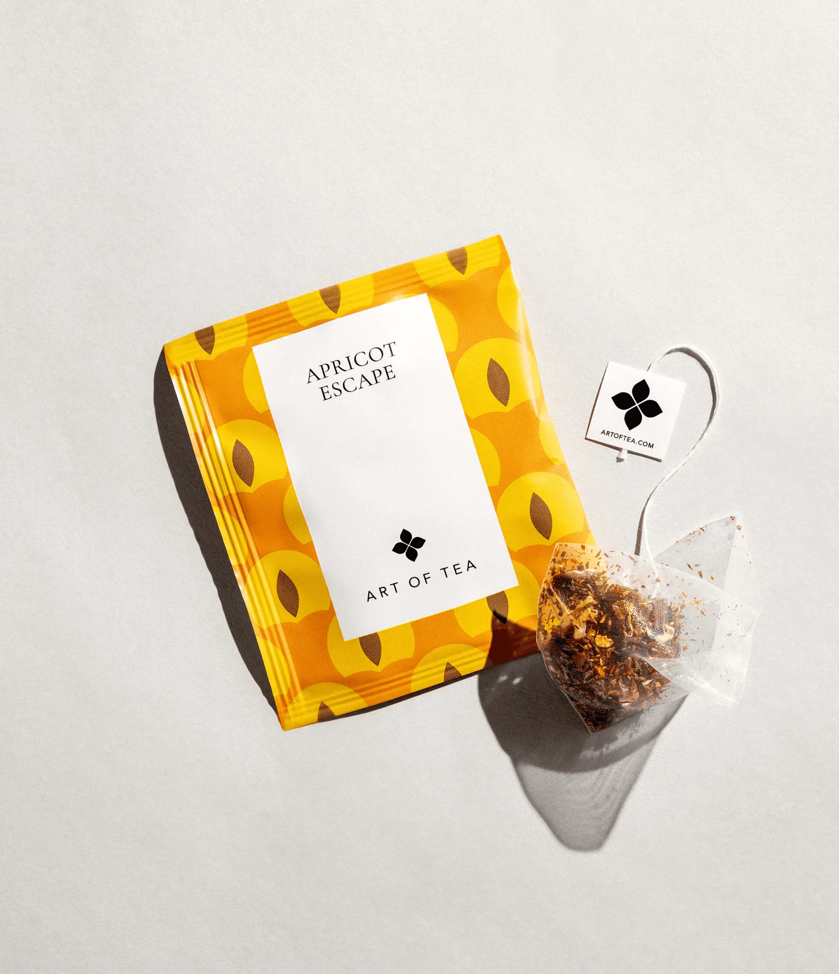 So brühst du Apricot Escape Teebeutel auf