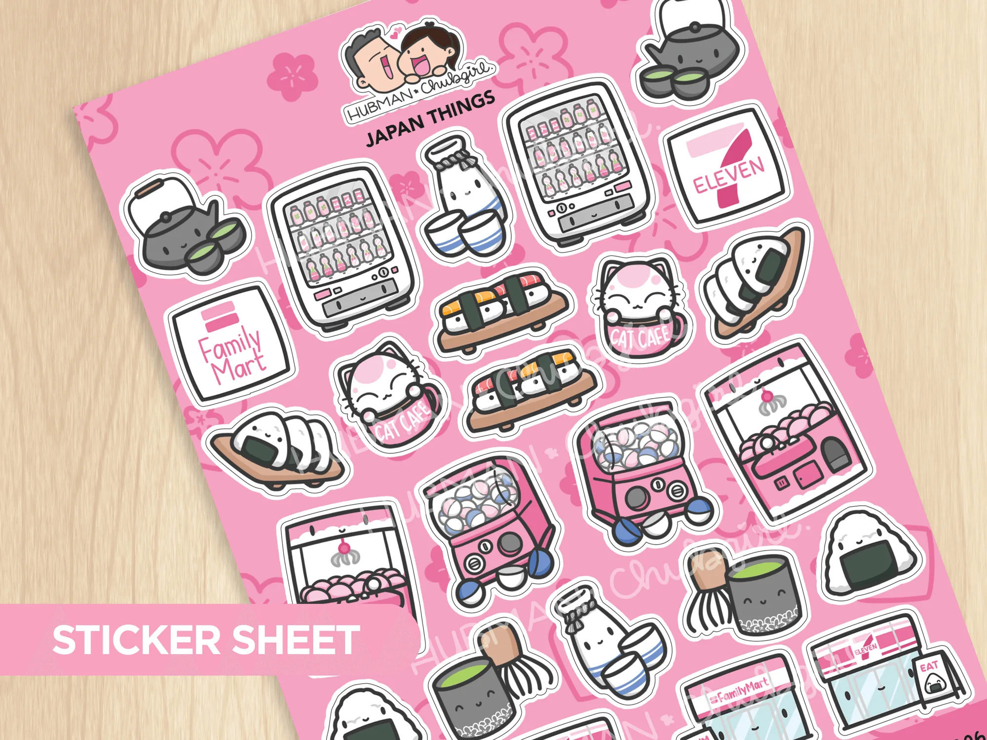 Japan Things Sticker Sheet