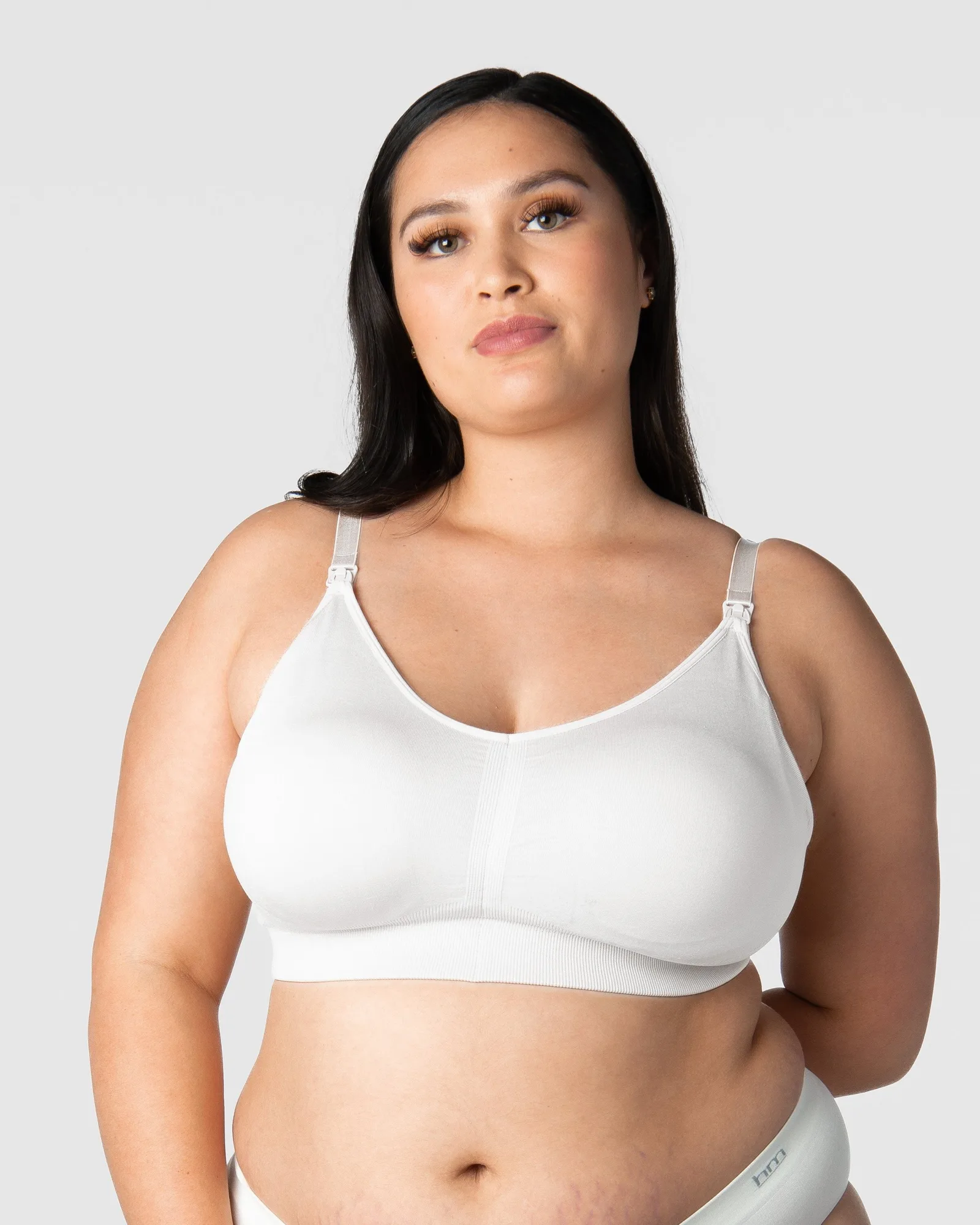 My Necessity Wirefree Nursing Bra - White Busty