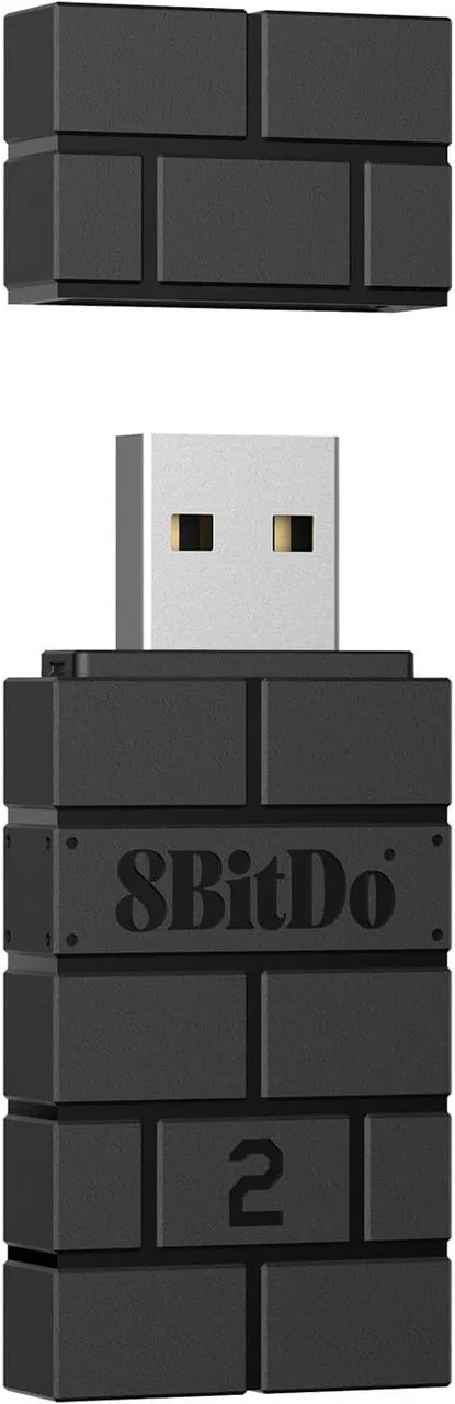 8BitDo USB Wireless Adapter 2 for Switch / Steam Deck / PC - Black