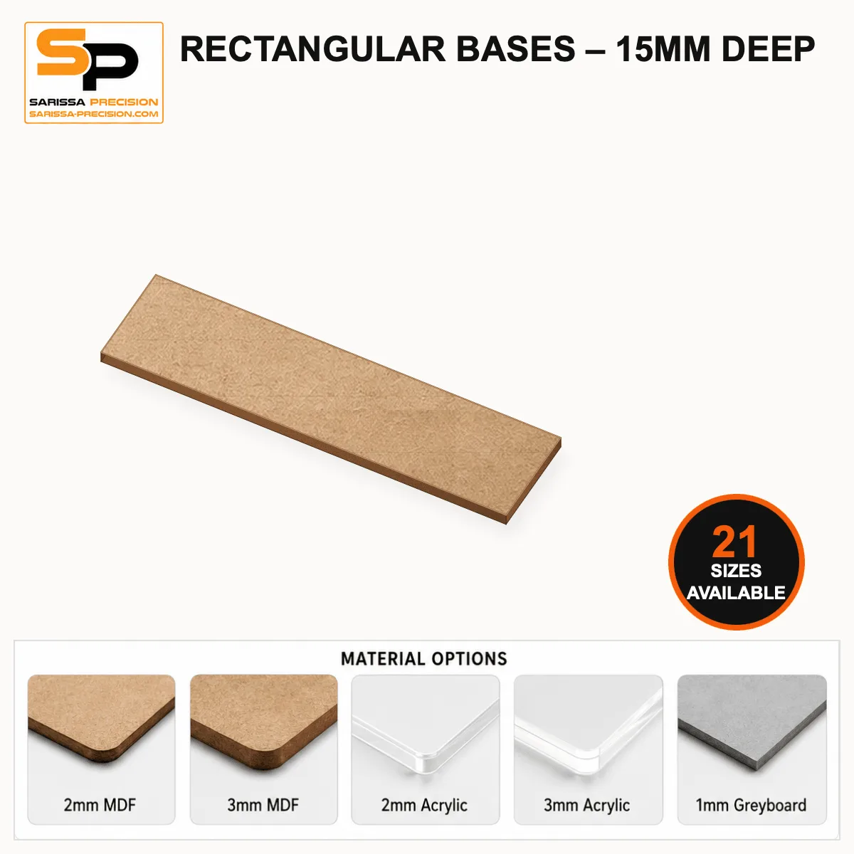 Choisir des bases rectangulaires pour vos figurines