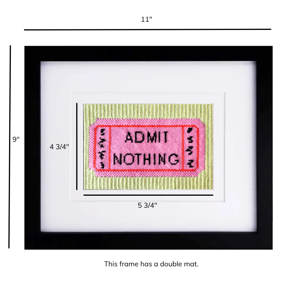 Black Frame For 4" x 6" Needlepoint
