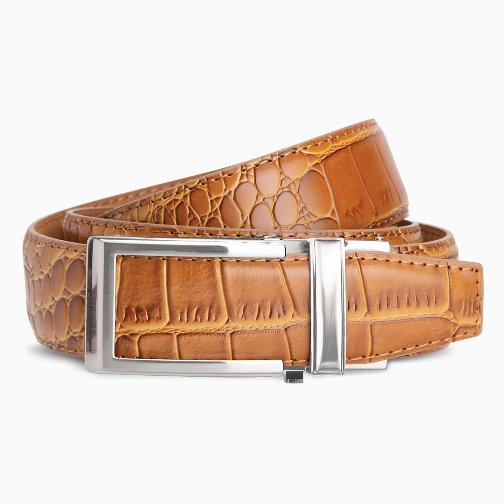 Alligator Tan V2 Ratchet Belt, 1 3/8" Strap 35mm
