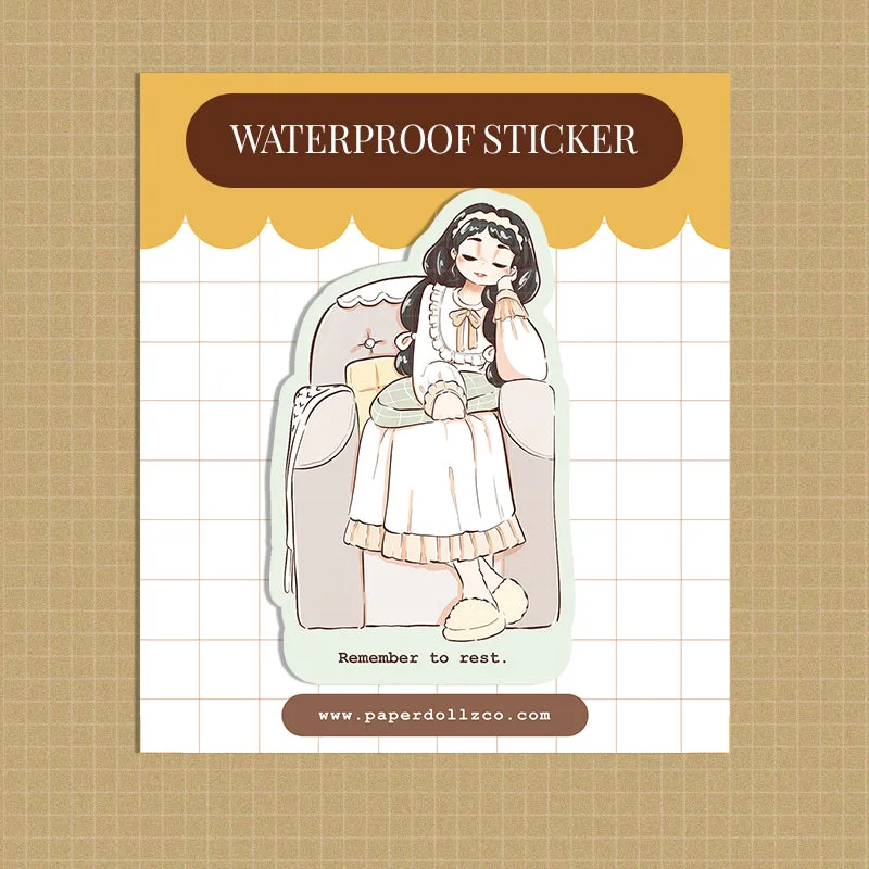 Réparer les stickers qui se décollent aux coins sur les pages d'agenda