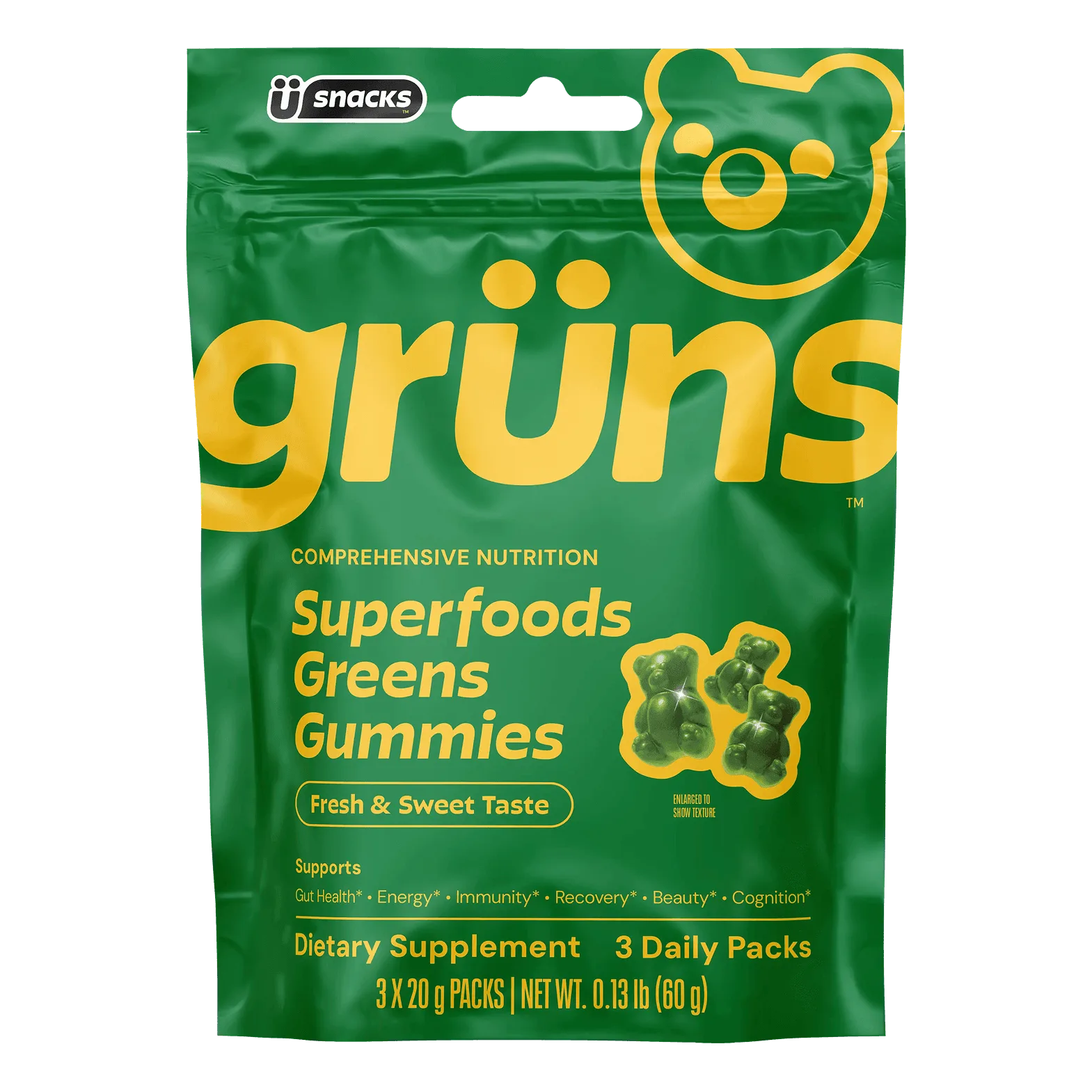 Gruns Superfoods Greens Gummiesの効果と期待