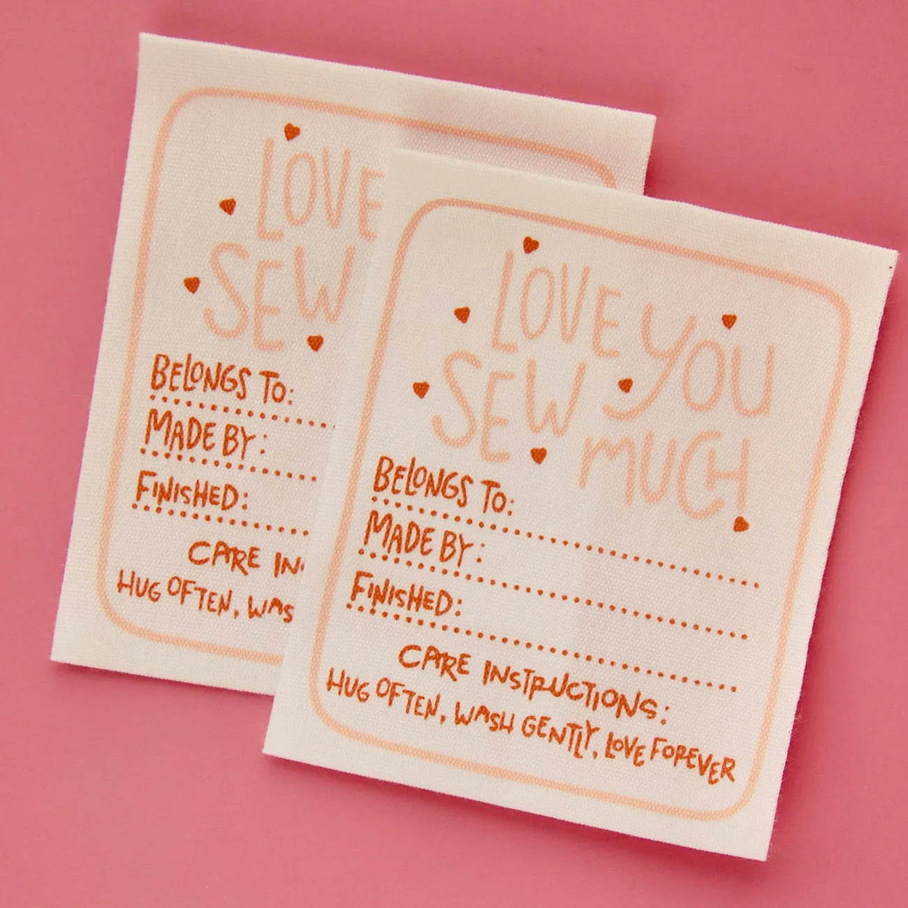 Love You Sew Much - Sewing Labels