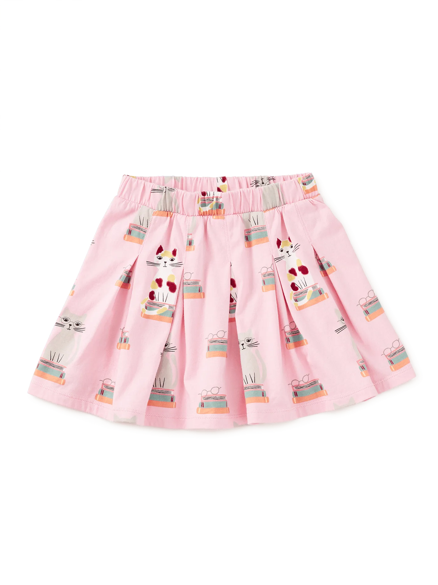Pleated Jersey Skirt