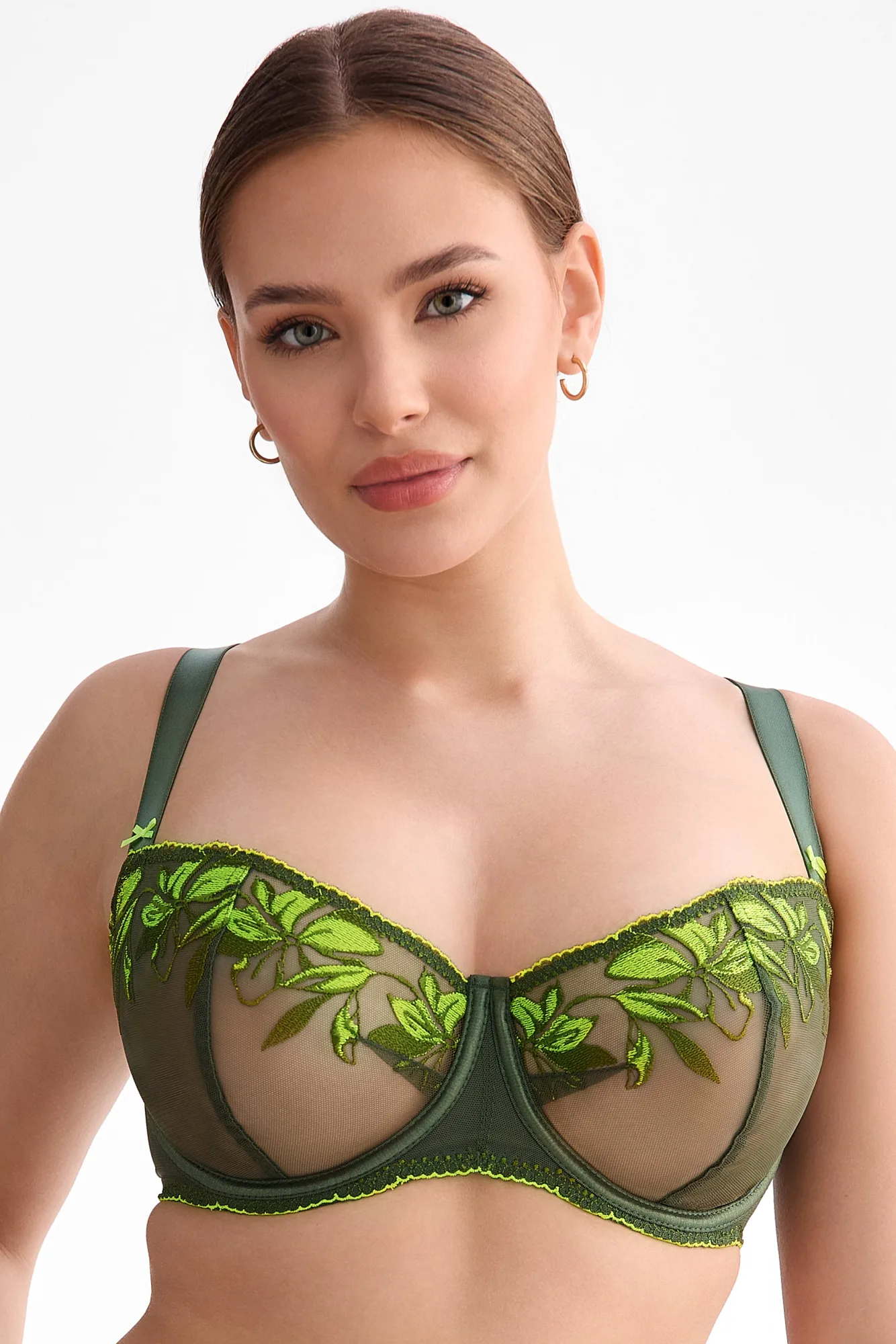 حمالة صدر بلكونيت Olivia B139 - أخضر، تعزيز طبيعي للصدر