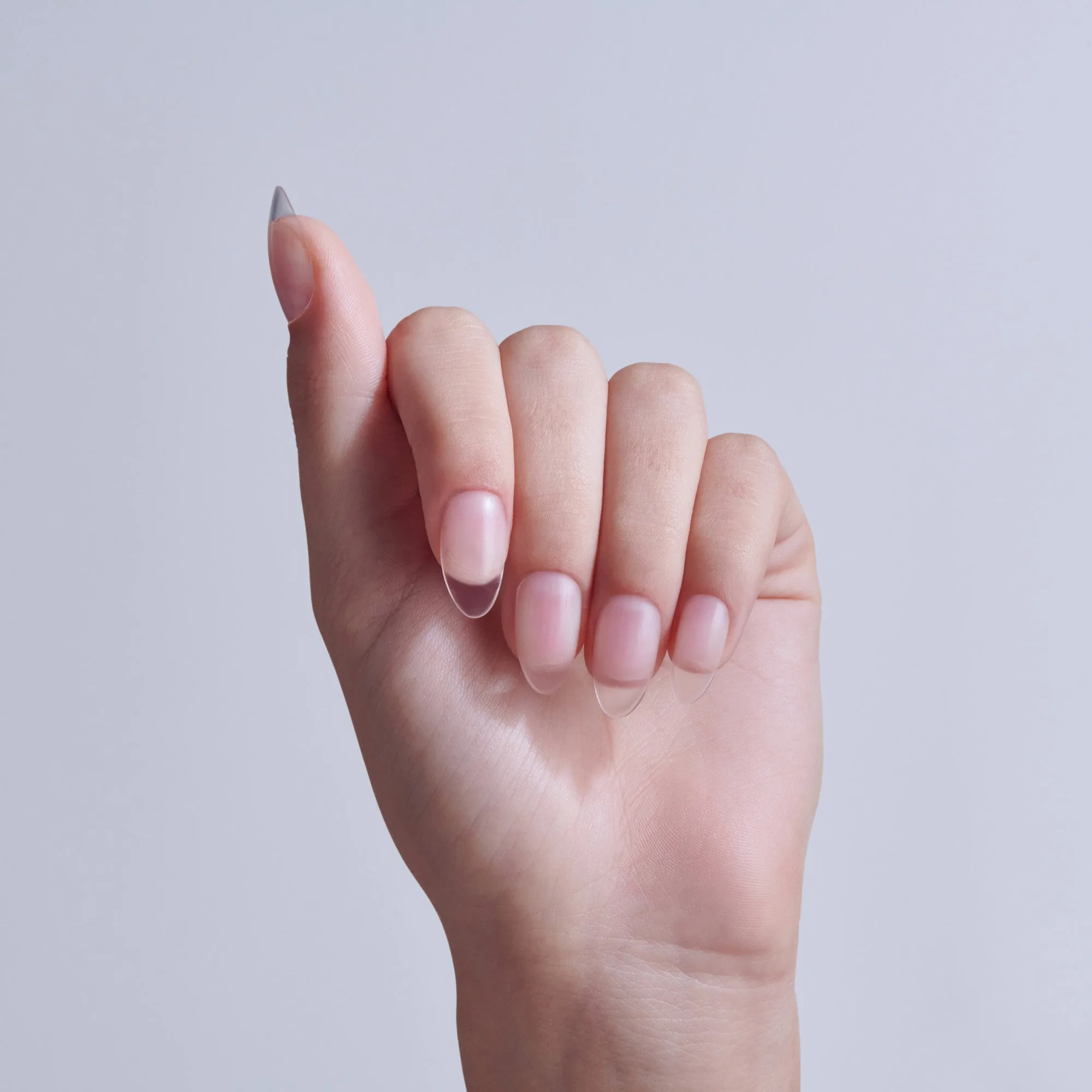 Kiss Professional Uñas Postizas Press On Full Cover - Unlimited | 140 Uñas, Incluye Pegamento para Uñas, Sólido, Transparente, Mediano, Almendra