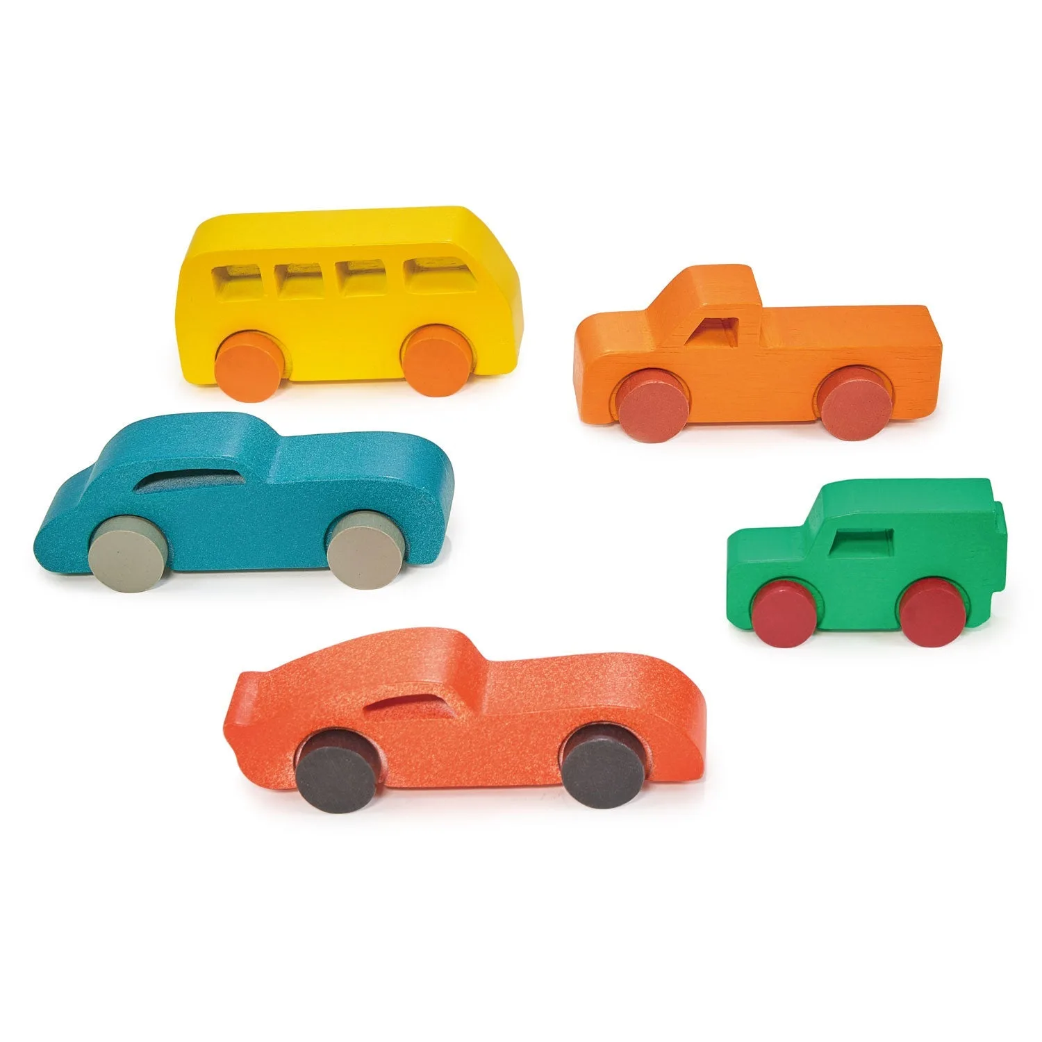 Conjunto de carros de madeira coloridos: o que saber antes de comprar