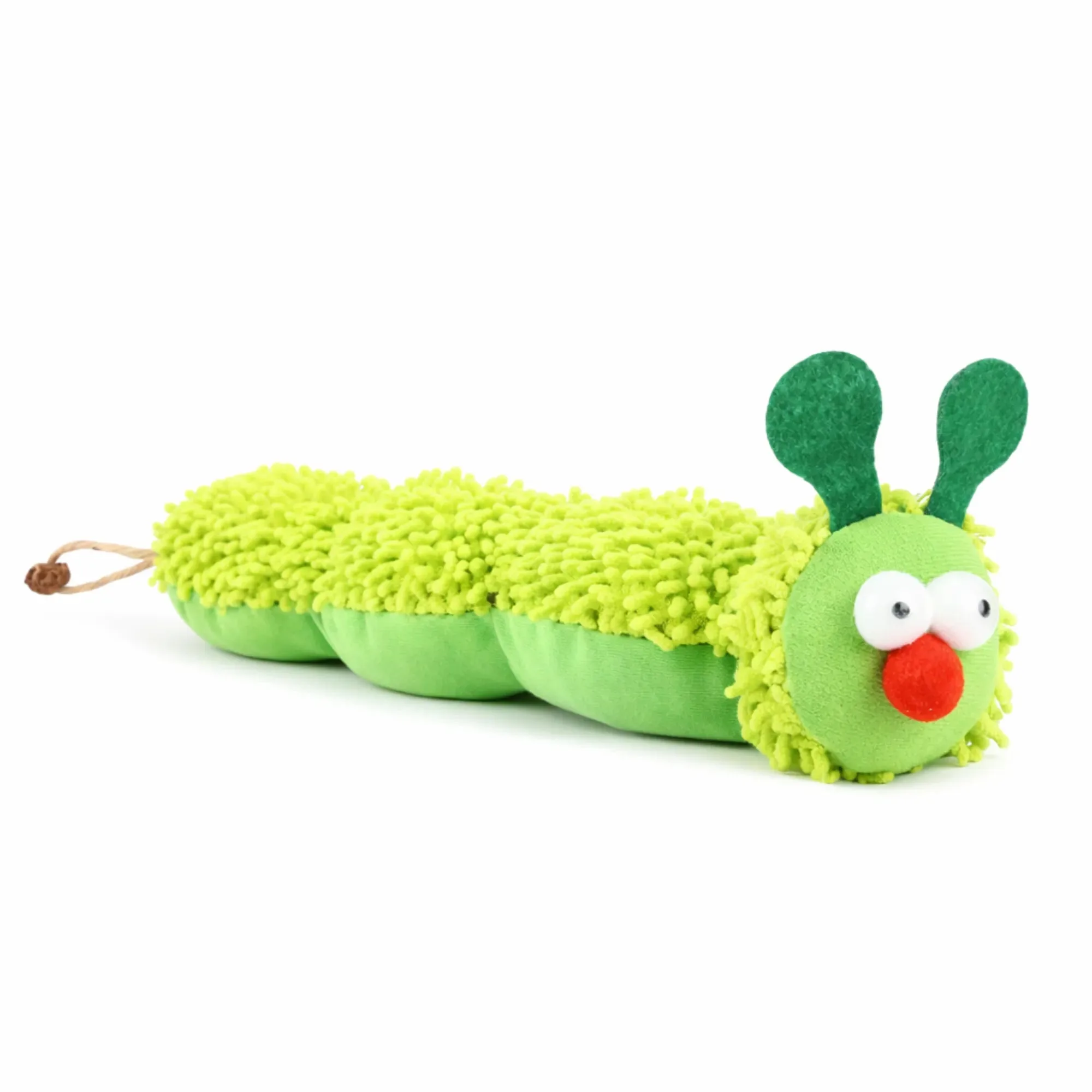 Interactive Caterpillar Cat Toy with Rope Tail Matatabi Fruit – Soft Plush, 23cm
