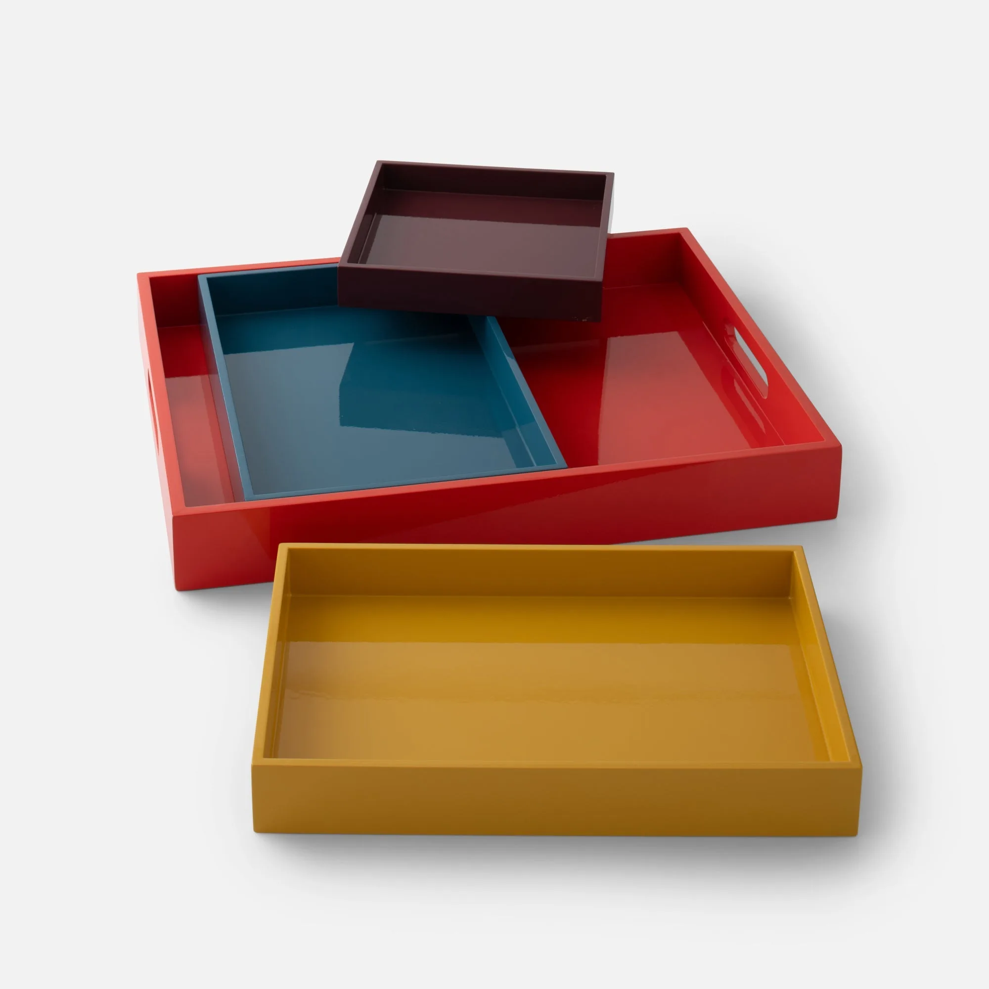 Stacking Trays, Set of 4