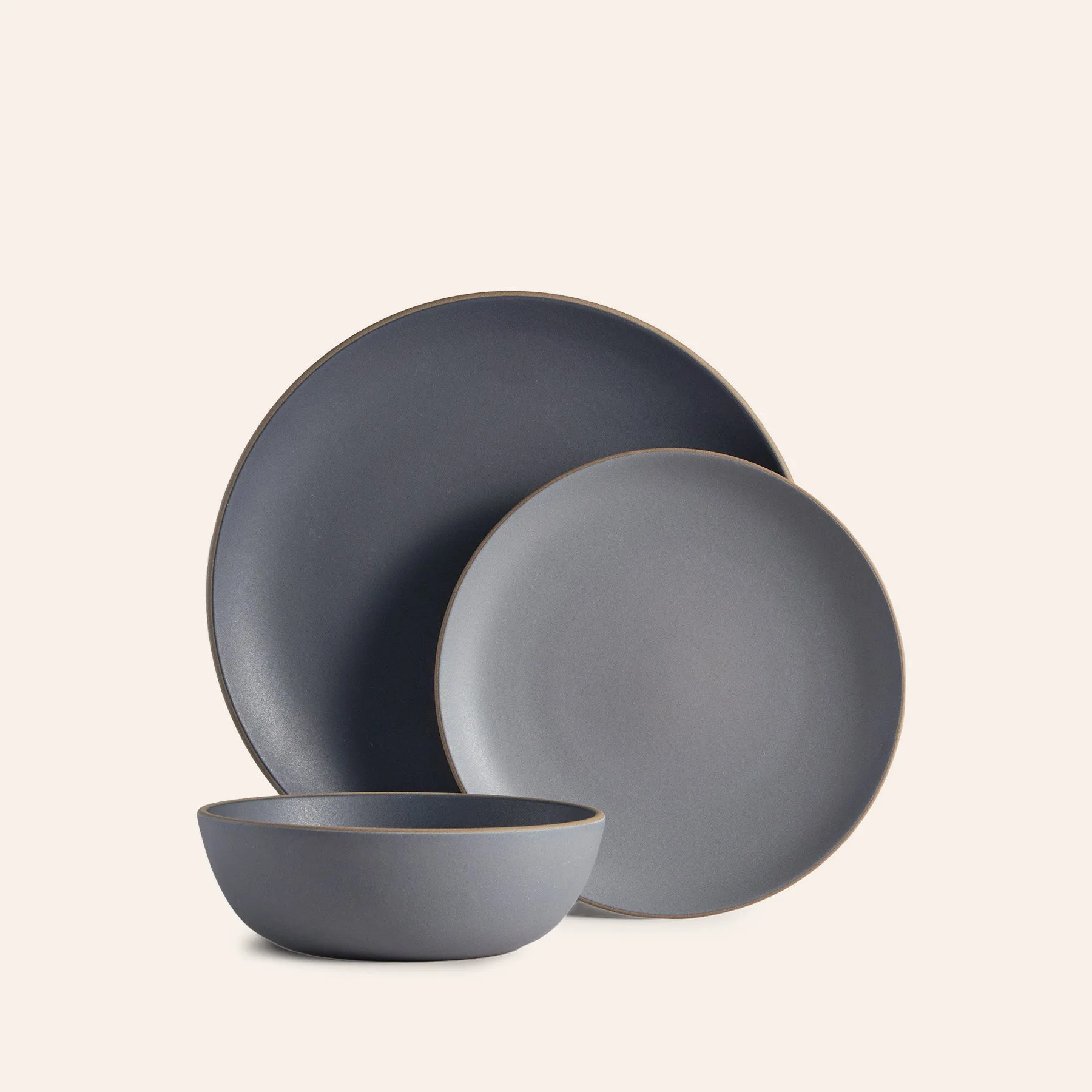 Indigo Slate 3-Piece Dinnerware Set