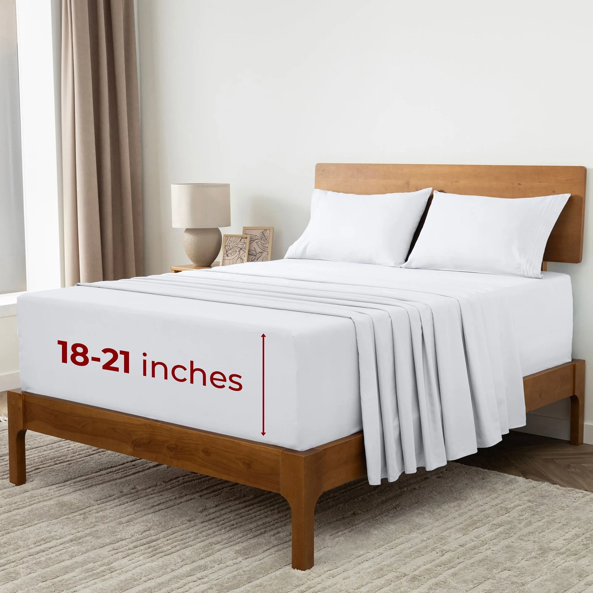 Iconic 4-Piece Extra-Deep Microfiber Sheet Set