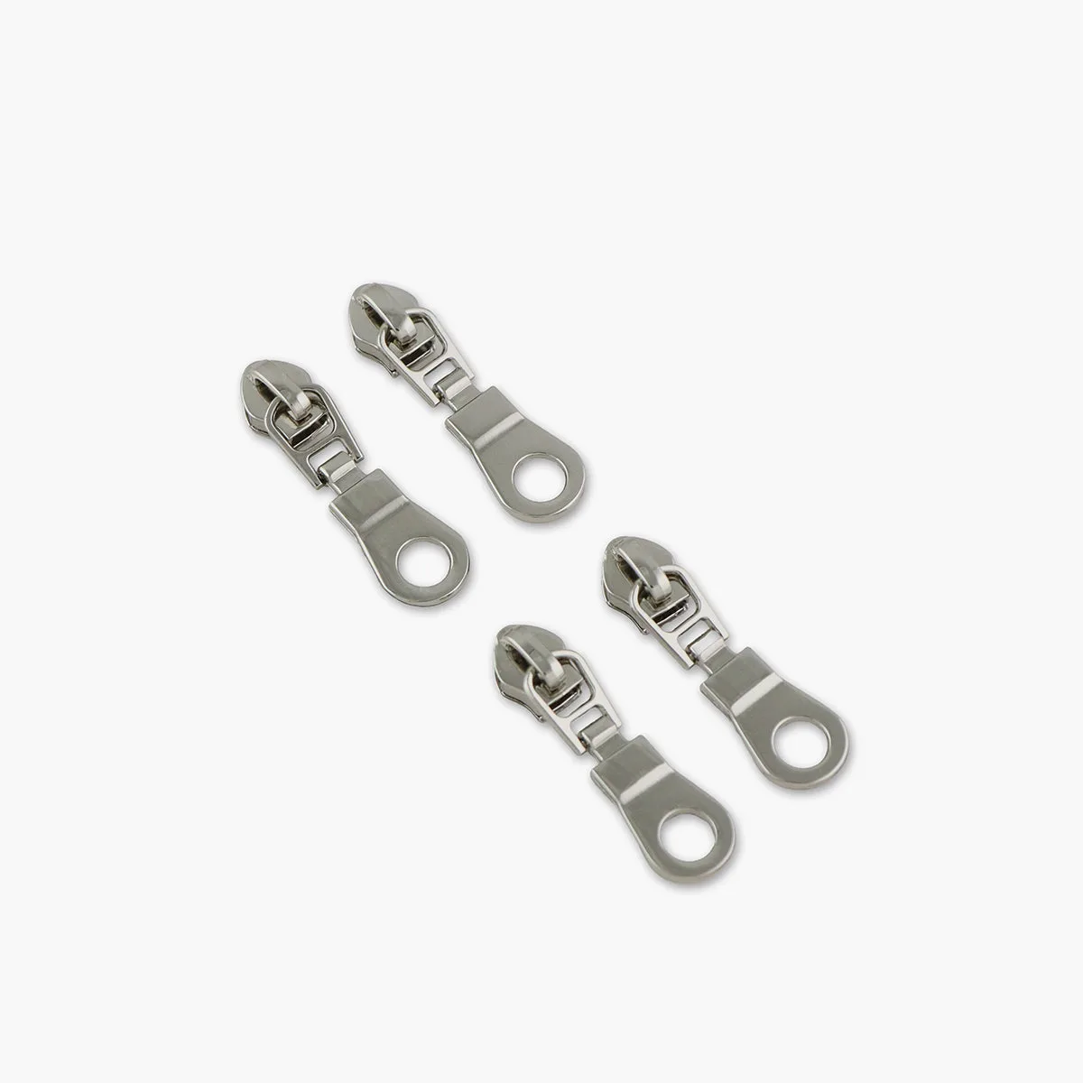 Four #5 Donut Zipper Pulls