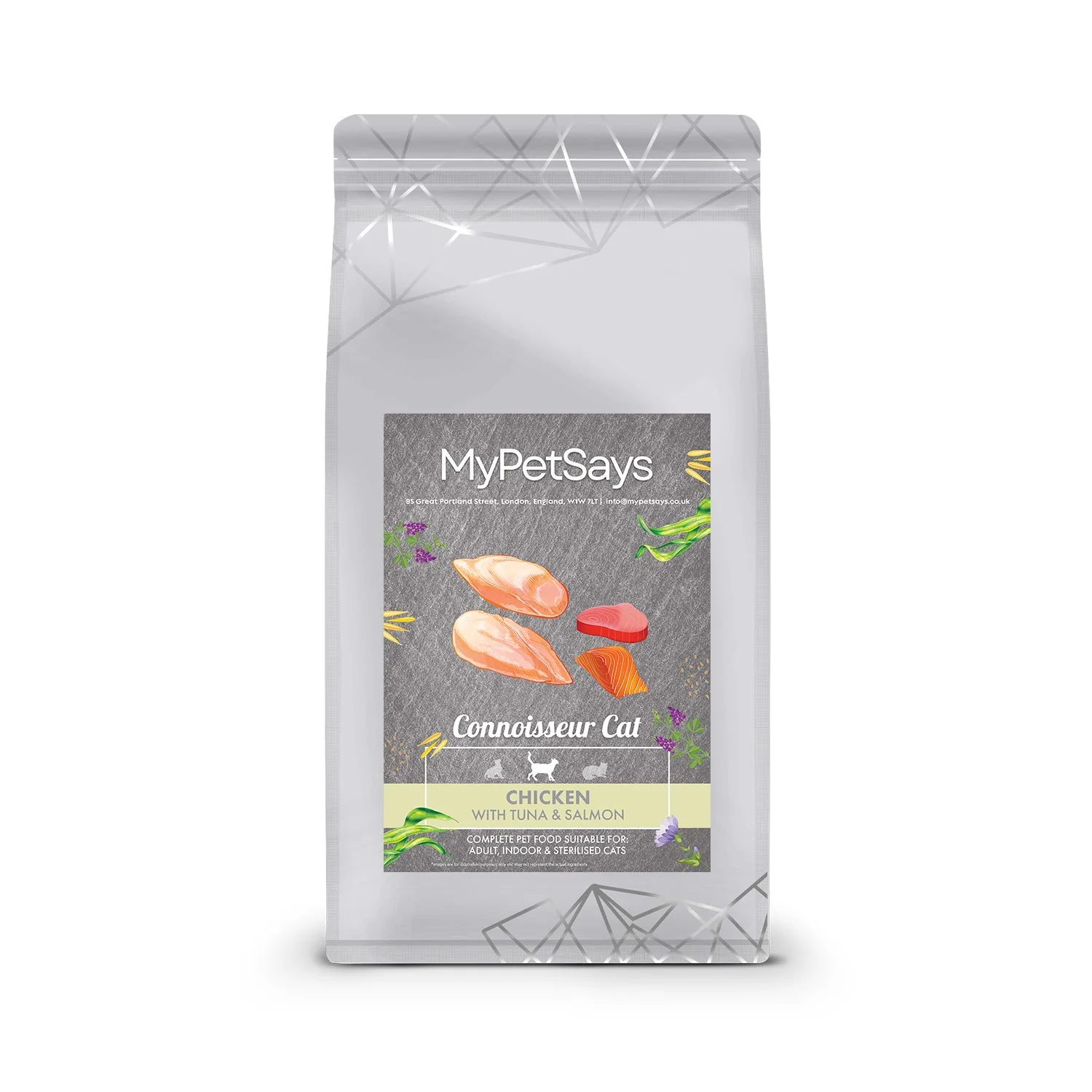 Connoisseur Sans céréales pour chat adulte stérilisé - Poulet, thon & saumon
