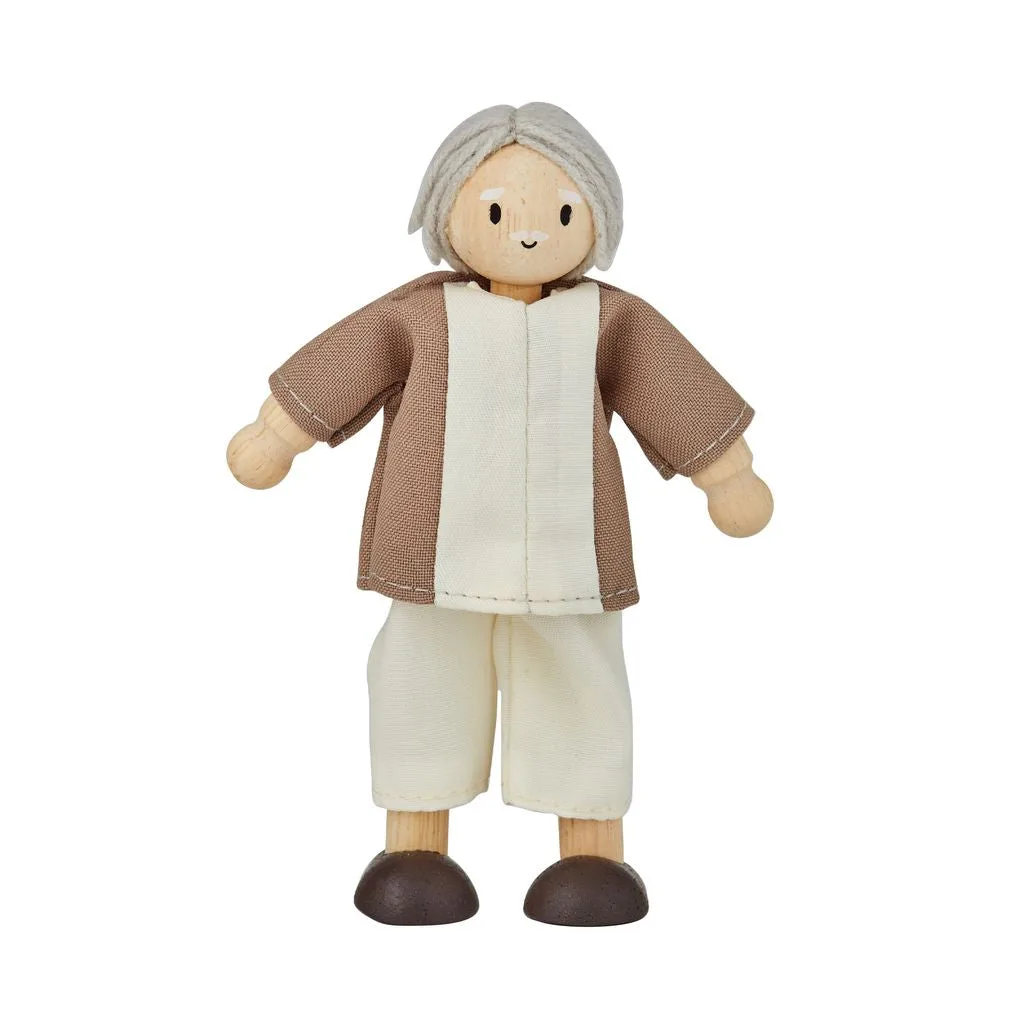 Figura de avô para casa de bonecas - tom de pele claro