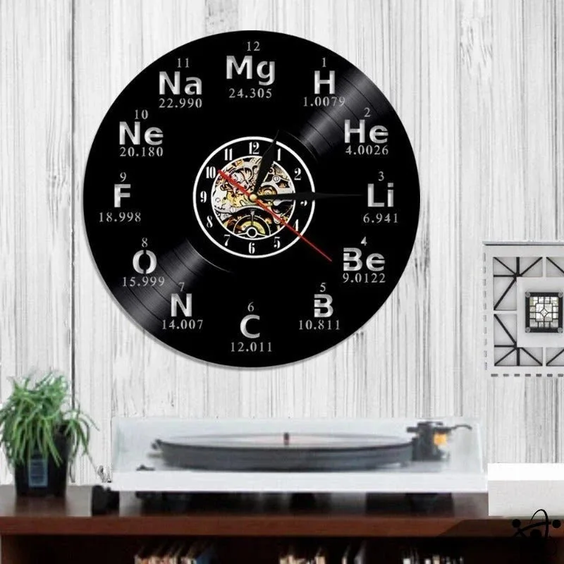 Original Wall Clock Periodic Led Elements
