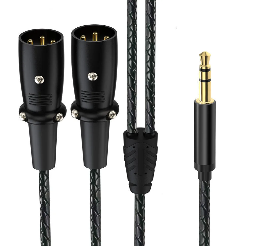 3,5-mm-auf-Doppel-XLR-Kabel für Live-Sound