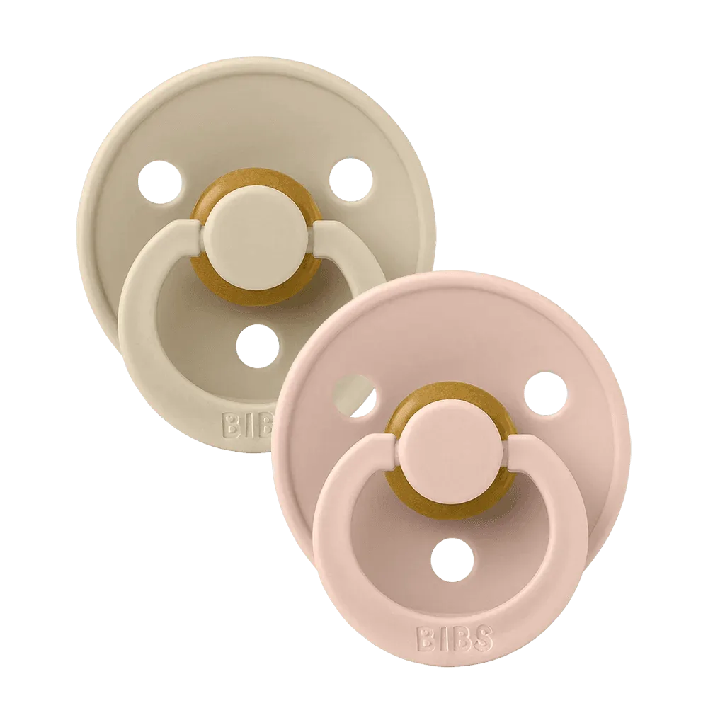 Colour Pacifiers 2 Pack - Vanilla/Blush