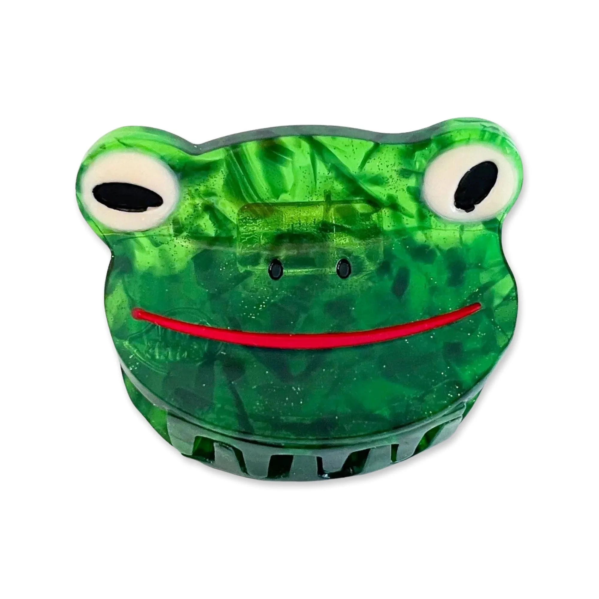 Clip per capelli Mini Rana Verde