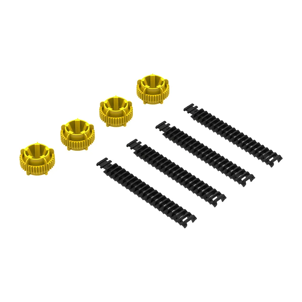 Robotics Workshop with Micro:Bit: Wheels Component Pack (4 Wheels and Belt Tires)