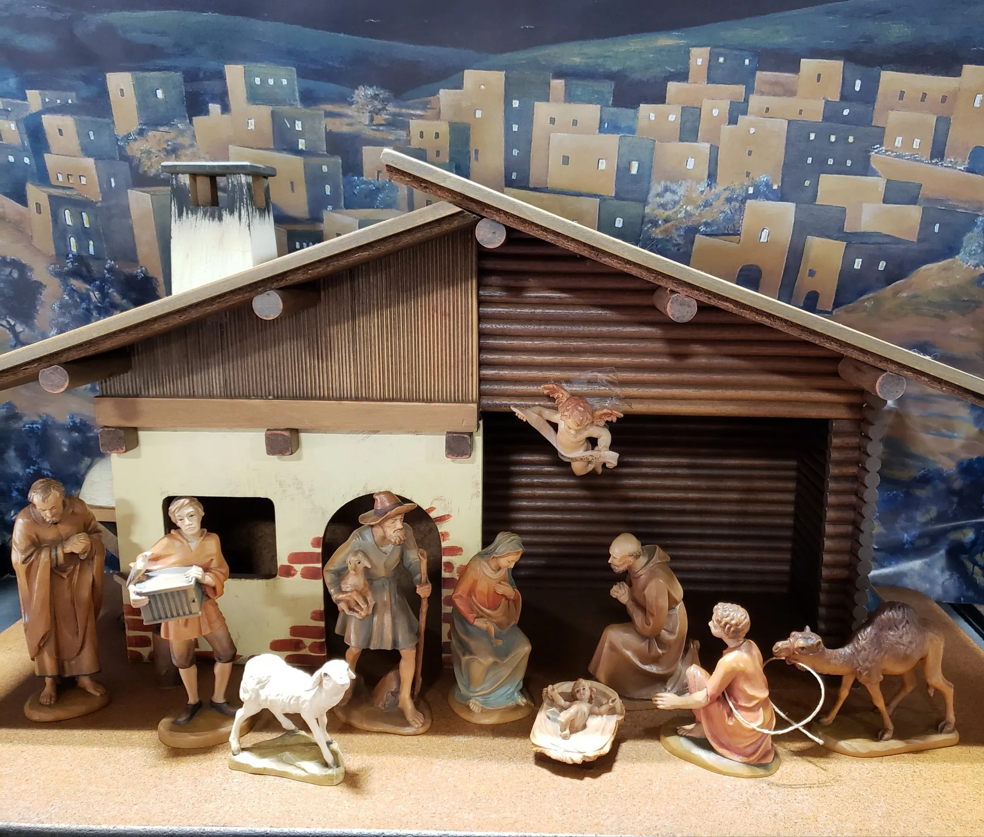 Anri Natività intagliata in legno – Made in Italy