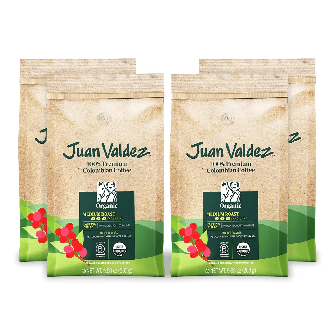 Organic Medium Roast Ground 9.98 oz Stock Up Bundle