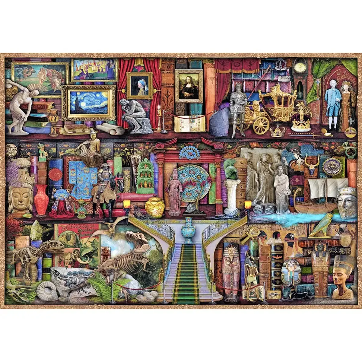 Museum Shelf 1000 Wooden Puzzle