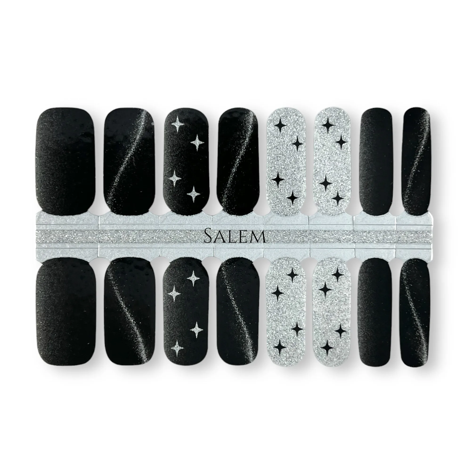 SALEM Nail Wraps: guida a stile e applicazione nelle tonalità scure