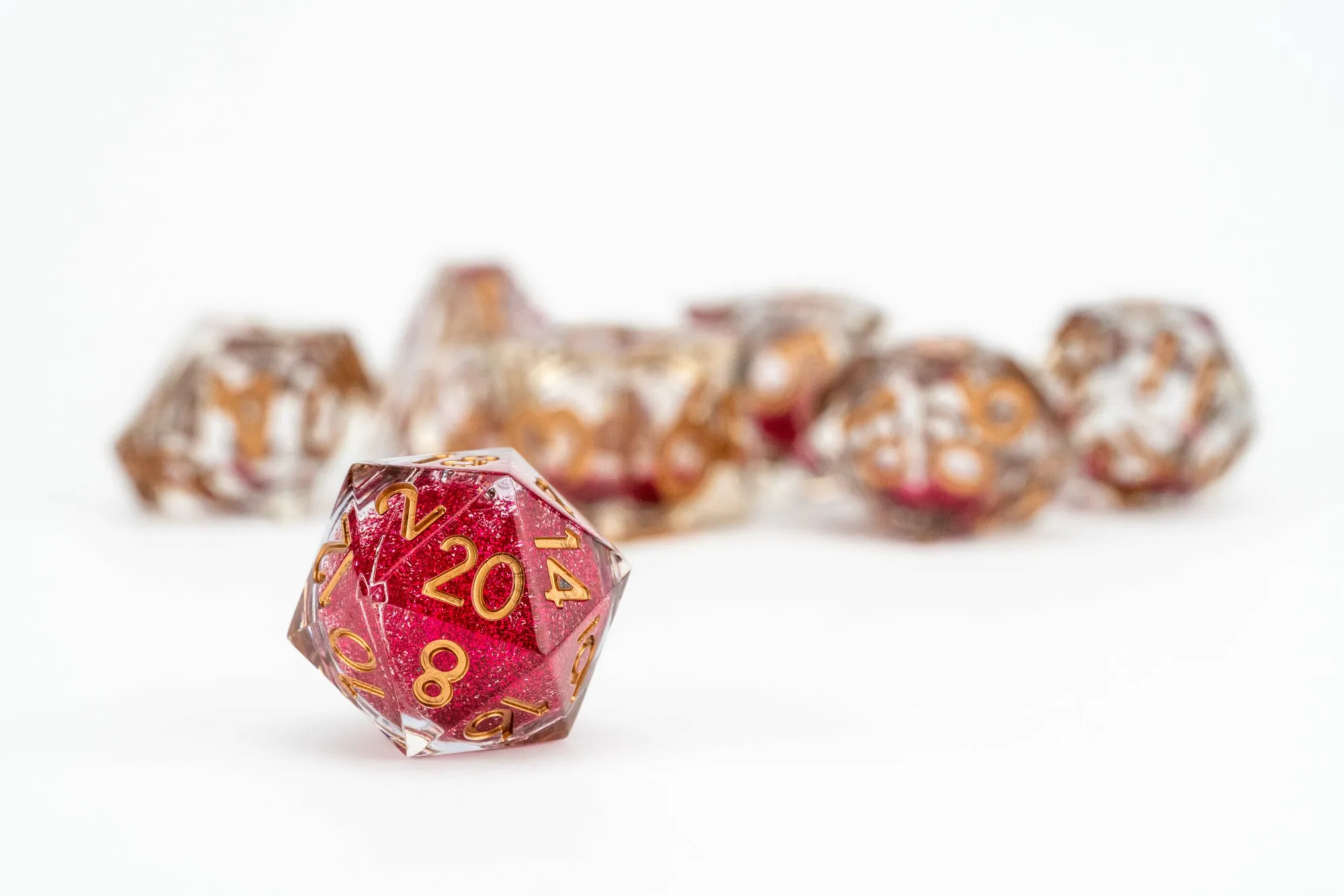 Elixir Liquid Core Dice Set: Magenta Mayhem