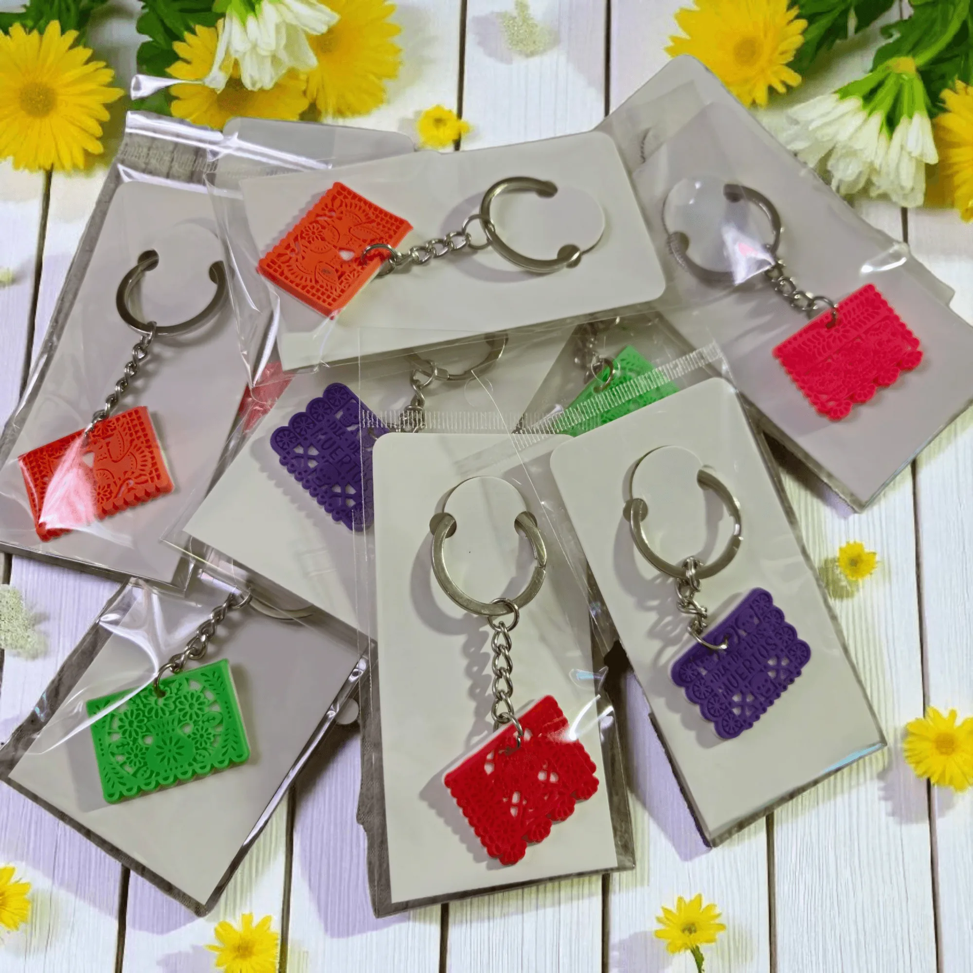 Papel Picado Mystery soft Keychain