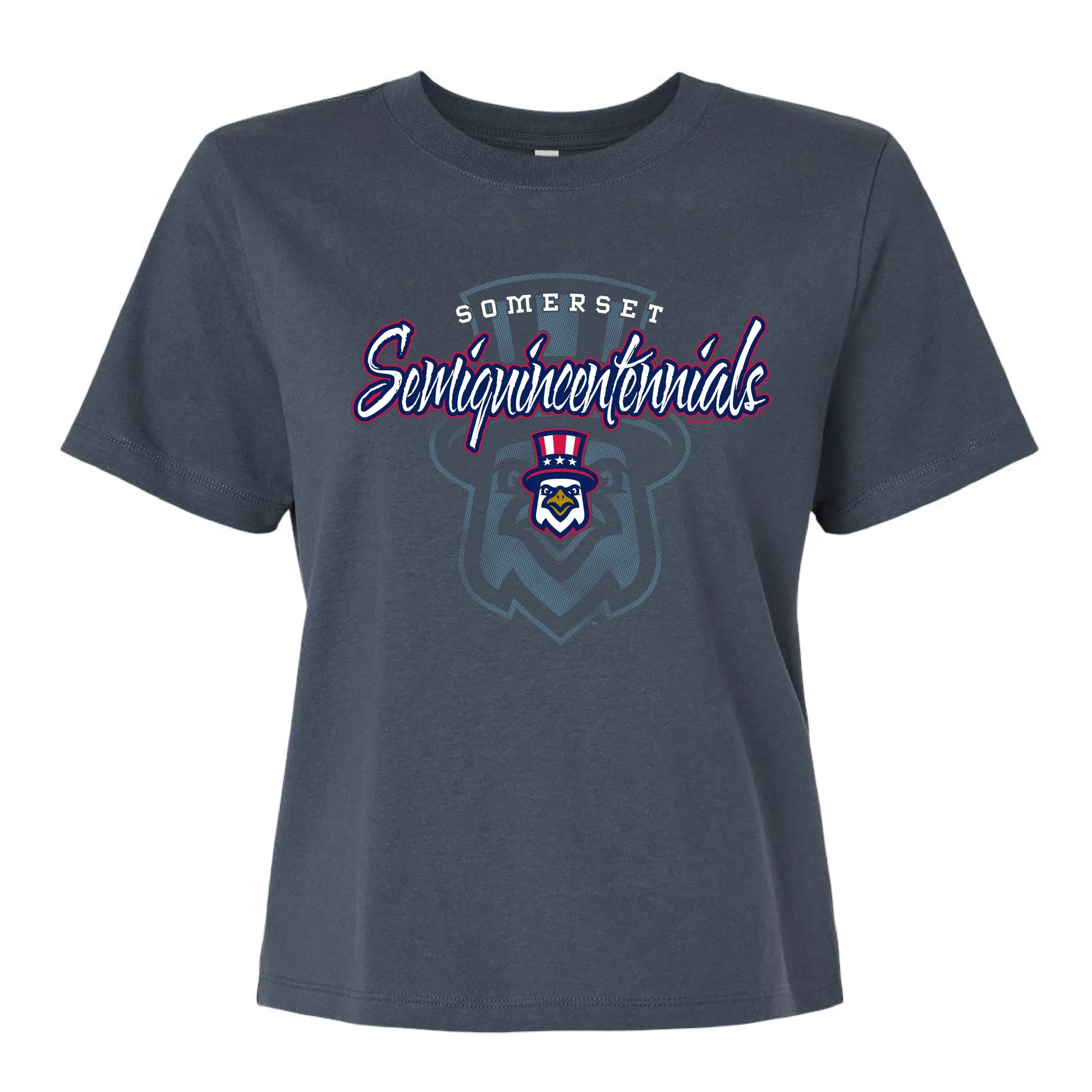Somerset Patriots Damen Somerset Semiquincentennials Heavy Weight Boxy Shirt