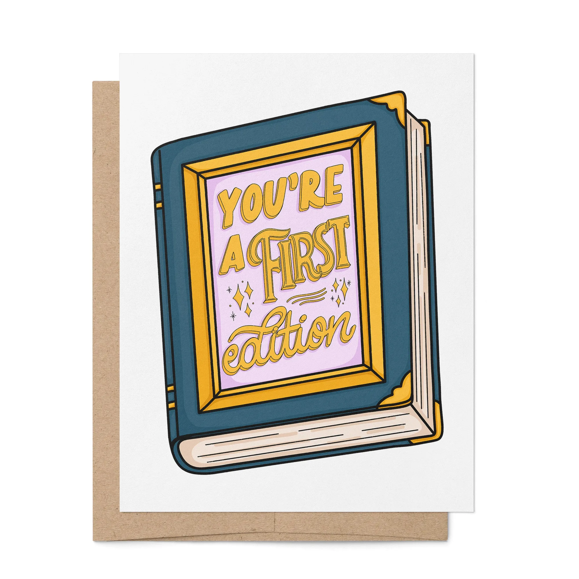 Eres una tarjeta de cumpleaños de primera edición para amantes de los libros