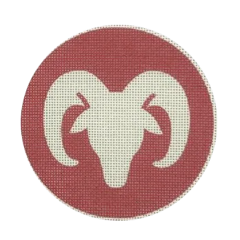 Aries Needlepoint Canvas + Optional Thread Pack