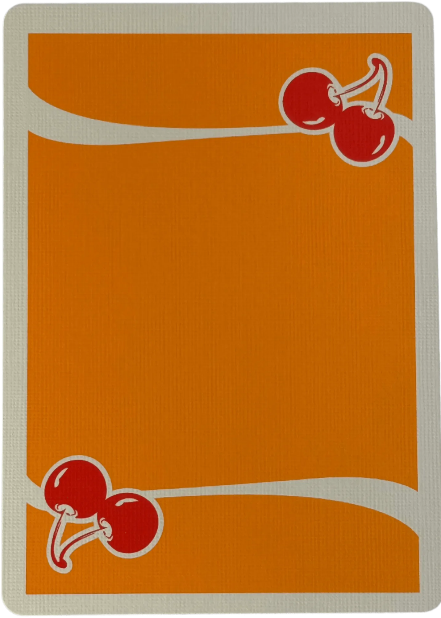 CHERRY CASINO ORANGE PLAYING CARDS