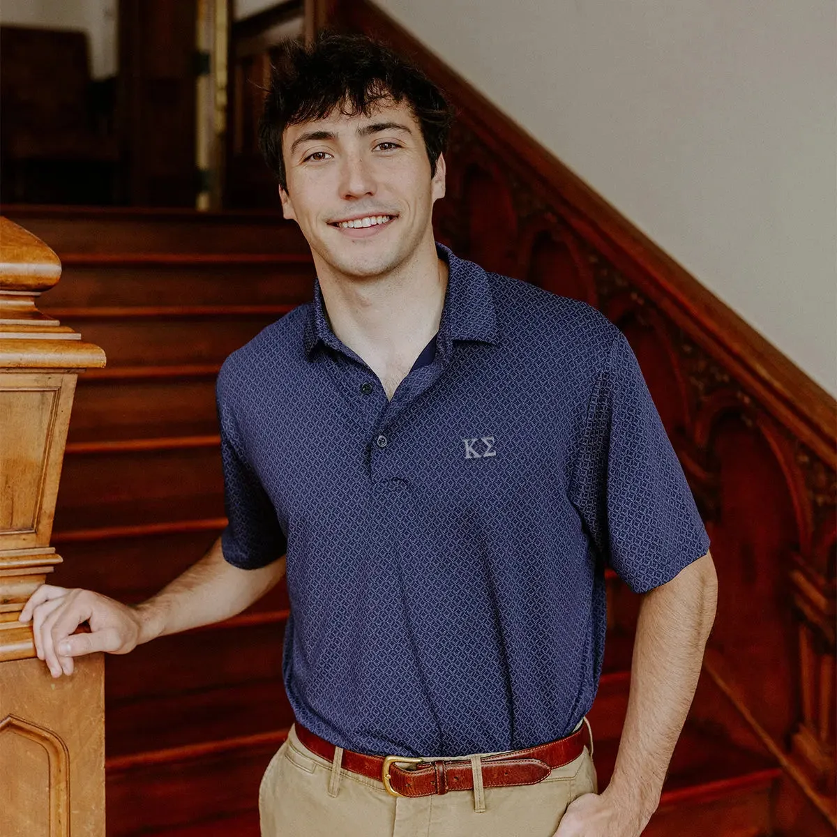 Kappa Sig Callaway Chevron Patterned Polo