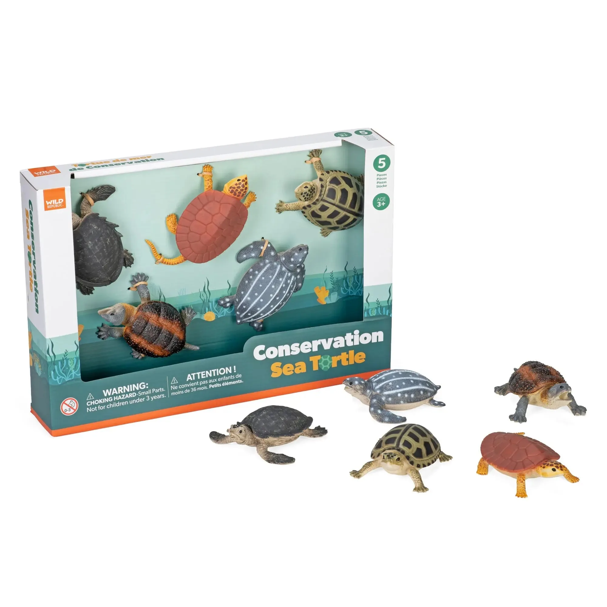 Figuras de conservación: set de tortuga marina vs. gorila