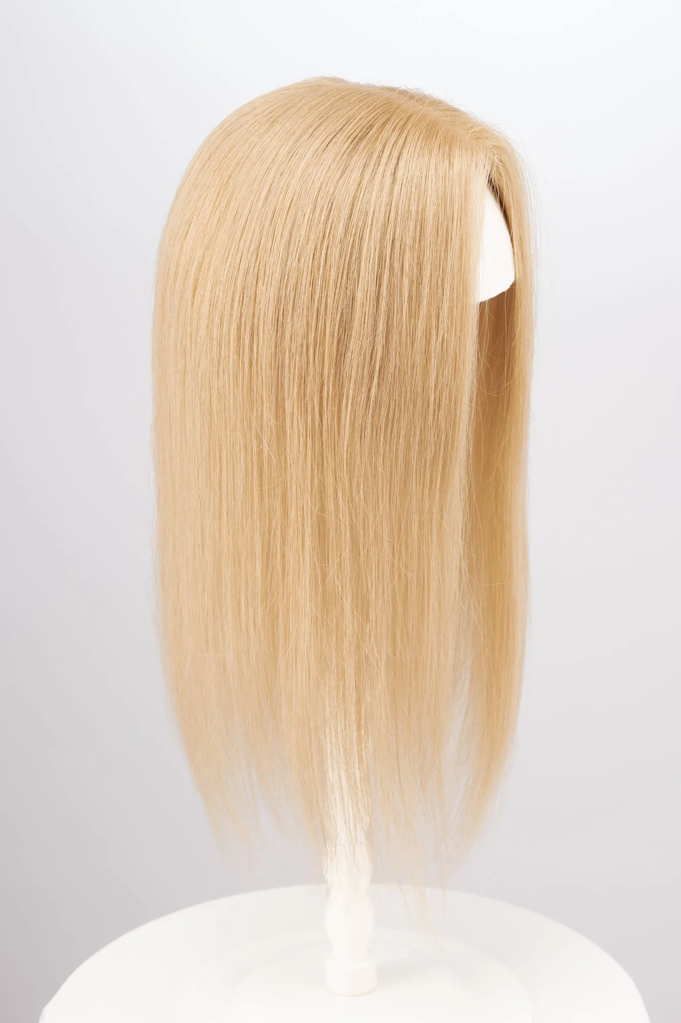 Goldblond Mono Top Europäische Echthaar-Toupet 14 Zoll