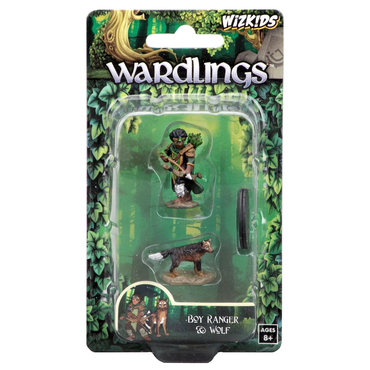 WizKids Wardlings RPG-Figuren: Junge Waldläufer & Wolf