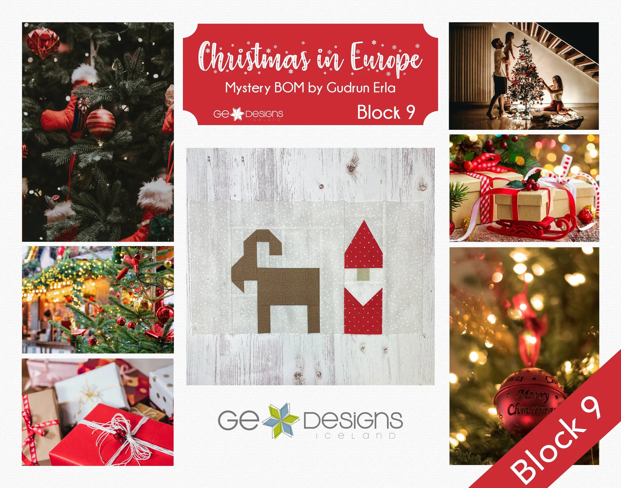 How to Sew a Quilt with a Christmas in Europe Pattern