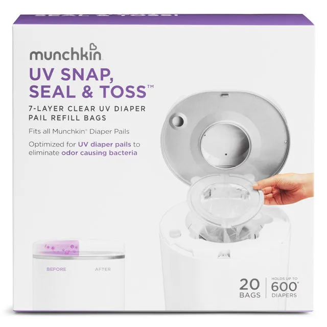 أكياس إعادة تعبئة حفاضات UV Snap, Seal & TossTM، 20 قطعة
