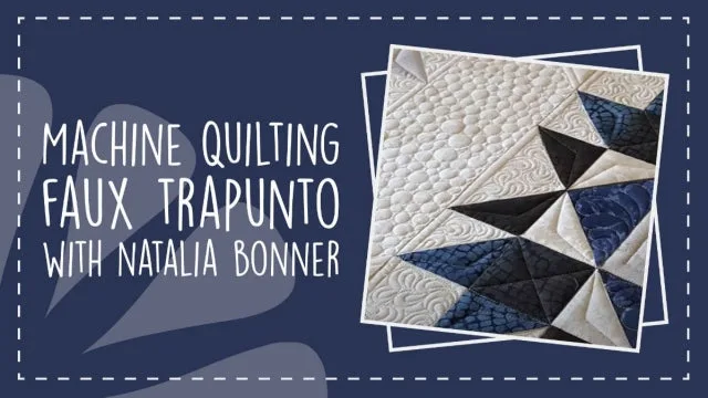 Trapuntatura a macchina del finto trapunto