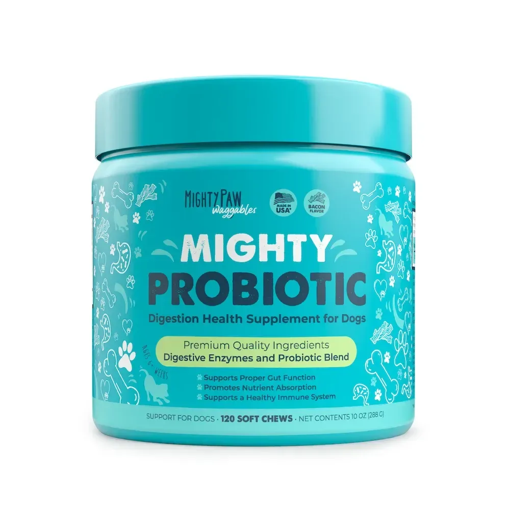 Mighty Probiotic: อาหารเสริมช่วยย่อยอาหารสำหรับสุนัข